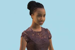 African Woman scanned-models, african, woman, girl, female, people, human, character, olive, young, elegant, pretty, attractive